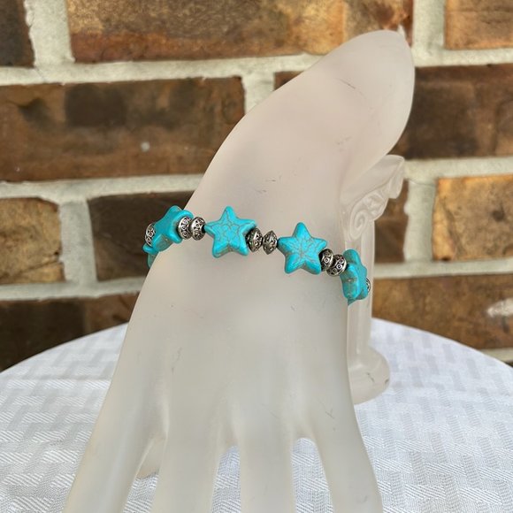 Handmade Jewelry - Handmade Star Turquoise Bracelet